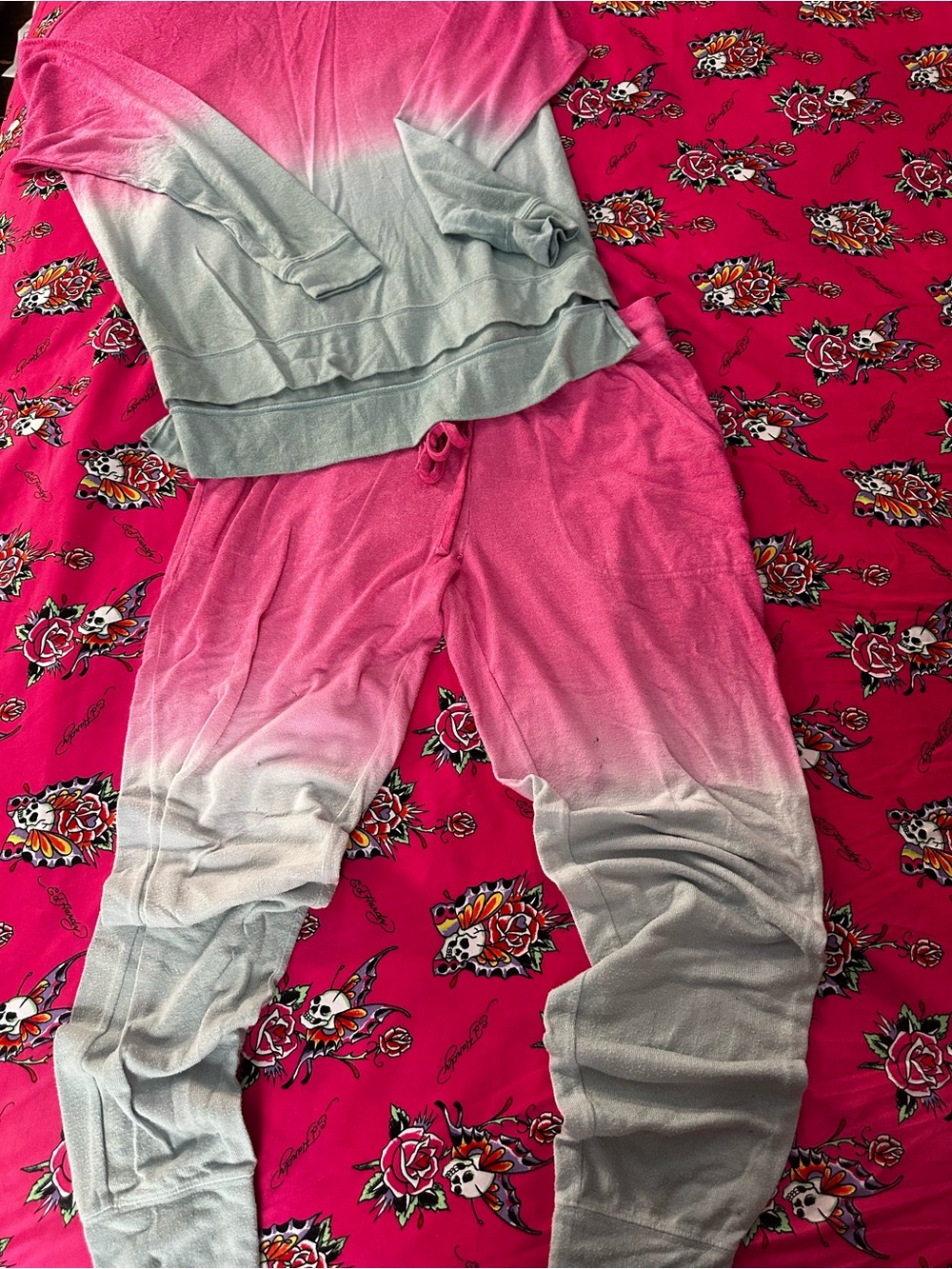 bp Ombre Pink and Gray Track Joggers